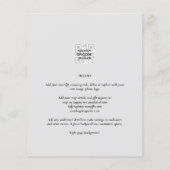 BUDGET FOTO WEDDING QR SCANNING CODE INVITATIONS FLYER (Achterkant)