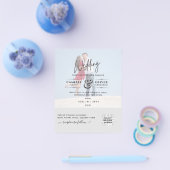 BUDGET FOTO WEDDING QR SCANNING CODE INVITATIONS FLYER (Enkel)