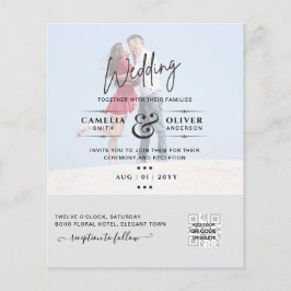 BUDGET FOTO WEDDING QR SCANNING CODE INVITATIONS FLYER