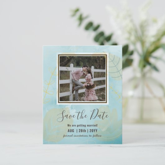 BUDGET FOTO WEDING SAVE DATES - Boho Abstract (Staand voorkant)