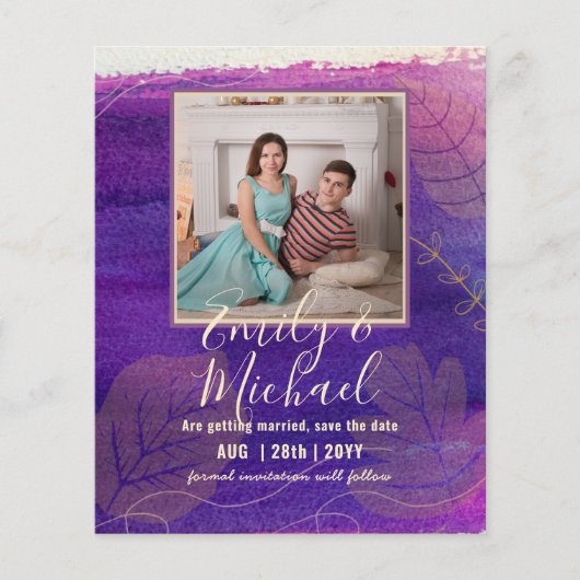 BUDGET FOTO WEDING SAVE DATES - Boho Abstract (Voorkant)