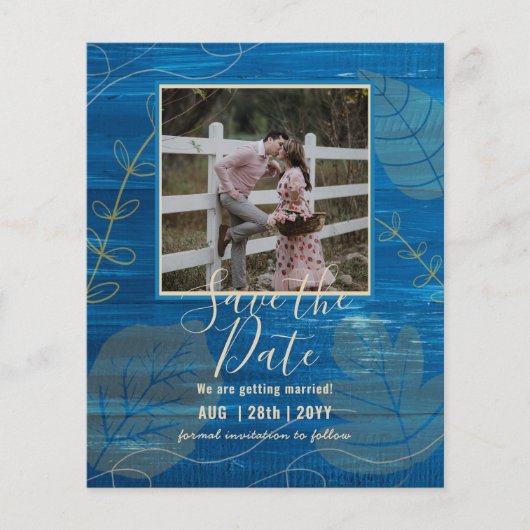 BUDGET FOTO WEDING SAVE DATES - Boho Abstract (Voorkant)