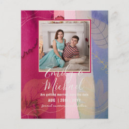 BUDGET FOTO WEDING SAVE DATES - Boho Abstract