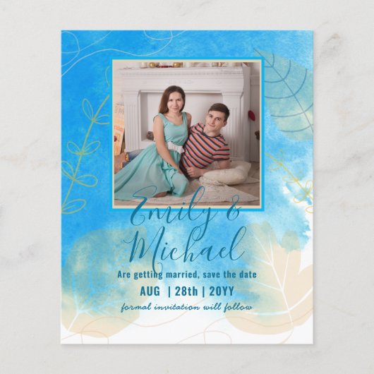 BUDGET FOTO WEDING SAVE DATES - Boho Abstract (Voorkant)