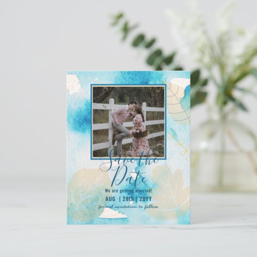 BUDGET FOTO WEDING SAVE DATES - Boho Abstract (Staand voorkant)