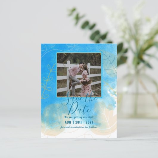 BUDGET FOTO WEDING SAVE DATES - Boho Abstract (Staand voorkant)