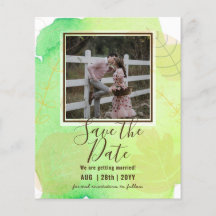 BUDGET FOTO WEDING SAVE DATES - Boho Abstract