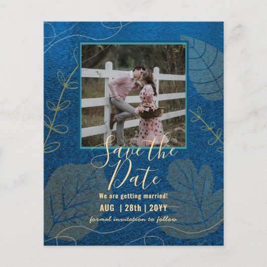 BUDGET FOTO WEDING SAVE DATES - Boho Abstract (Voorkant)