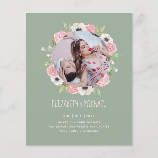 BUDGET FOTO WEDING WIJZIGING VAN DE DATUM (Voorkant)