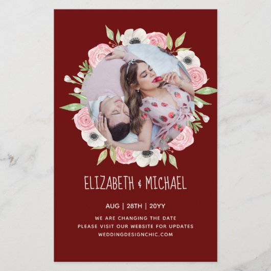 BUDGET FOTO WEDING WIJZIGING VAN DE DATUM (Voorkant)