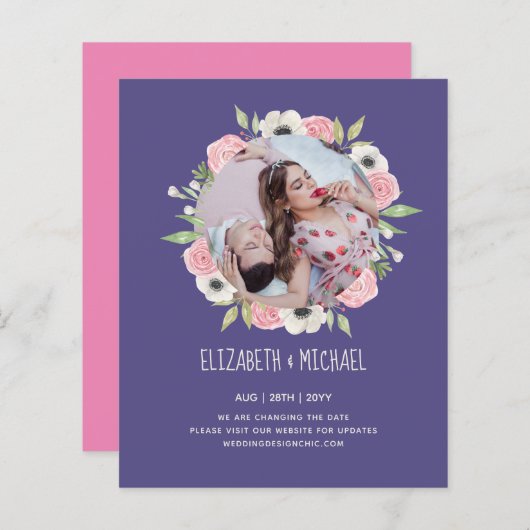 BUDGET FOTO WEDING WIJZIGING VAN DE DATUM (Voorkant / Achterkant)