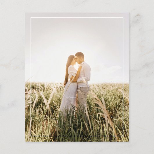 BUDGET Foto Weduwzwart-wit Sage Green Flyer (Achterkant)