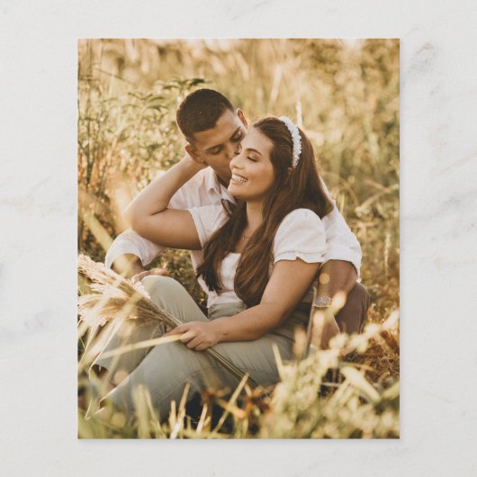 Budget foto Wildflower Vrijgezellenfeest Boho Flyer (Achterkant)