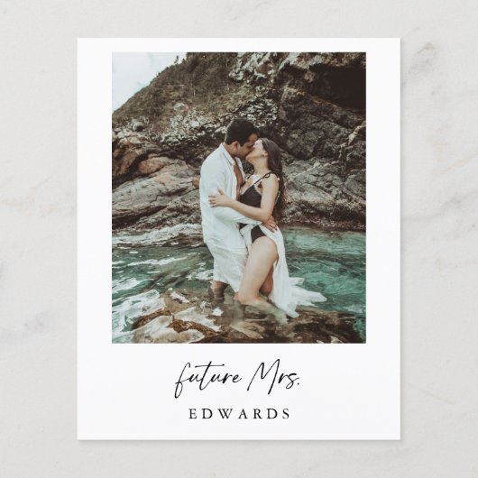 Budget foto Ze gaat trouwen Vrijgezellenfeest Flyer (Achterkant)