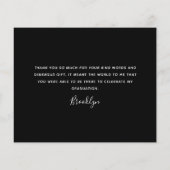 Budget Foto zwart Afstuderen - Hartelijk dank (Achterkant)