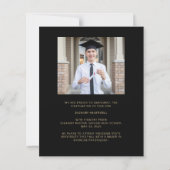 Budget Foto Zwart Goud Sportief Afstudeerder Aanko (Achterkant)