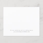 Budget foto Zwart-wit bruiloft uitnodiging (Achterkant)