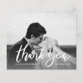 Budget Foto Zwart & Wit Calligrafie 2 Bedankt (Voorkant)