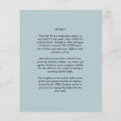 BUDGET Fotobedekking Zee Glass Sage Weddenschap Ui Flyer (Achterkant)