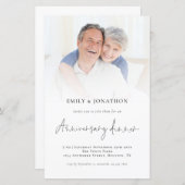 BUDGET Fotobekleding Jubileum binnenuitnodiging (Voorkant / Achterkant)