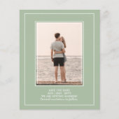 BUDGET Fotobesparingsdata - Monochroom saliegroen Flyer (Voorkant)