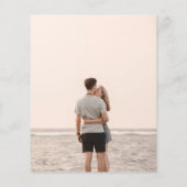 BUDGET Fotobewaardatum Rustic SUNFLOWERS Greenery Flyer (Achterkant)