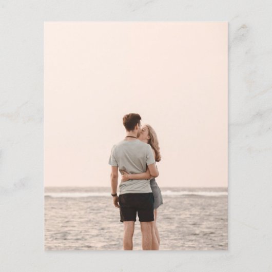 BUDGET Fotobewaardatum Rustic SUNFLOWERS Greenery Flyer (Achterkant)