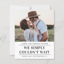 Budget Fotobruiloft Aankondiging