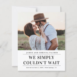 Budget Fotobruiloft Aankondiging