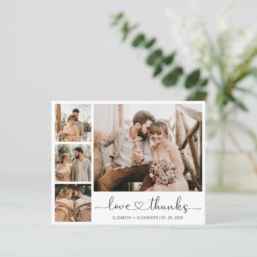 Budget Fotobruiloft Hartelijk dank (Staand voorkant)