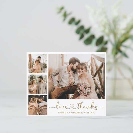 Budget Fotobruiloft Hartelijk dank (Staand voorkant)