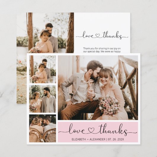 Budget Fotobruiloft Hartelijk dank (Voorkant / Achterkant)