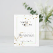 Budget Fotobruiloft Uitnodiging Opslagdatum QR-cod (Staand voorkant)