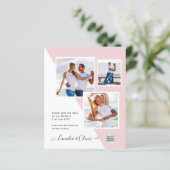 Budget Fotobruiloft Uitnodiging Opslagdatum QR-cod (Staand voorkant)