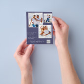 BUDGET Fotobruiloft Uitnodiging Opslagdatum QR-cod Flyer (Hand)