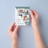 Budget Fotobruiloft Uitnodiging Opslagdatum QR-cod Flyer (Hand)