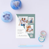 Budget Fotobruiloft Uitnodiging Opslagdatum QR-cod Flyer (Enkel)