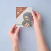 BUDGET Fotobruiloft Uitnodiging Opslagdatum QR-cod Flyer (Hand)