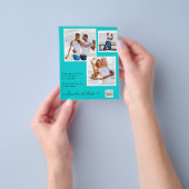 BUDGET Fotobruiloft Uitnodiging Opslagdatum QR-cod Flyer (Hand)