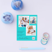 BUDGET Fotobruiloft Uitnodiging Opslagdatum QR-cod Flyer (Enkel)