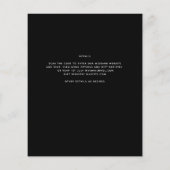 BUDGET Fotobruiloft Uitnodiging Opslagdatum QR-cod Flyer (Achterkant)