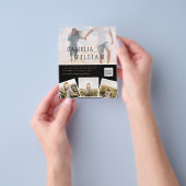 BUDGET Fotobruiloft Uitnodiging Opslagdatum QR-cod Flyer (Hand)