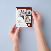 Budget Fotobruiloft Uitnodiging Opslagdatum QR-cod Flyer (Hand)