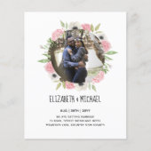 BUDGET FOTOBRUILOFT UITNODIGINGEN - Bloemenkrans (Voorkant)