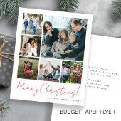 Budget fotocollage Kerstkaart met wenskaart Flyer