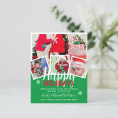 Budget Fotocollage Kerstkaarten Jaarlijkse Brief (Staand voorkant)