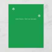 Budget Fotocollage Kerstkaarten Jaarlijkse Brief (Achterkant)