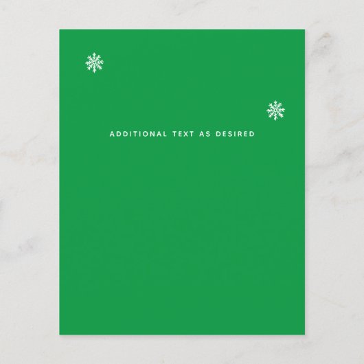 Budget Fotocollage Kerstkaarten Jaarlijkse Brief (Achterkant)