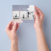 BUDGET Fotocollage Opslagdatum Modern Abstract Flyer (Hand)