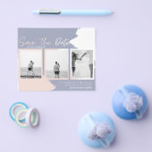 BUDGET Fotocollage Opslagdatum Modern Abstract Flyer (Enkel)